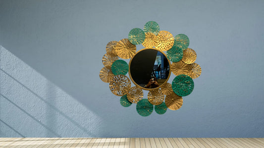 Flower Metal Wall Mirror