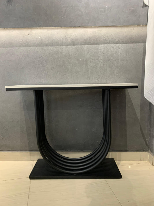 Black and White Modern Console Table