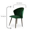VINTAGE DINING CHAIR -GREEN