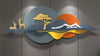 Accents Vibrant Multicolour Scenery Metal wall Art