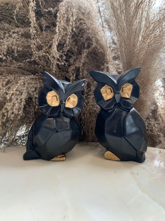 OWL SET OF 2 BLACK