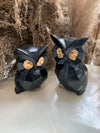 OWL SET OF 2 BLACK