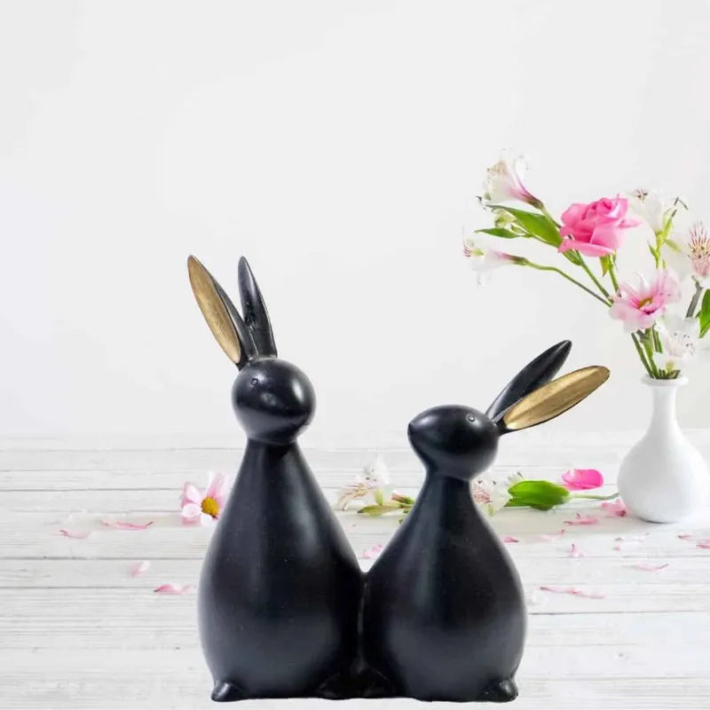 Accents - Twin Rabbit Showpiece Resin Decorative/Gift piece